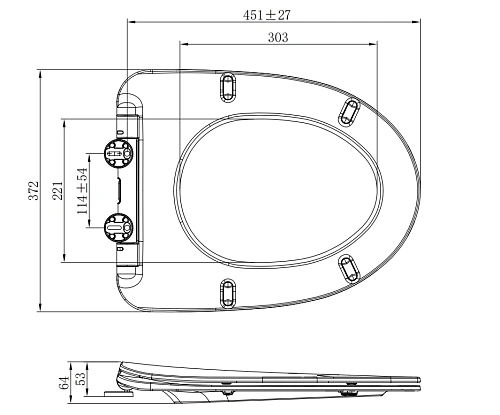 Крышка-сиденье ARROW AB2230 белый Крышка-сиденье ARROW AB2230 белый