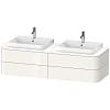Тумба под раковину Duravit Happy D.2 Plus HP4964B2222 подвесная 160 см белая