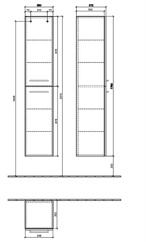 Шкаф-пенал Villeroy & Boch Avento A89401B4 (A894 01 B4) Crystal White, петли справа Шкаф-пенал Villeroy & Boch Avento A89401B4 (A894 01 B4) Crystal White, петли справа