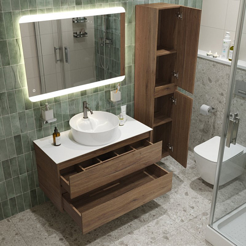 Тумба со столешницей и раковиной BelBagno KRAFT 80 kraft80rt-kepbo-1306-set подвесная KRAFT80RT-KEPBO-1306-SET Тумба со столешницей и раковиной BelBagno KRAFT 80 kraft80rt-kepbo-1306-set подвесная KRAFT80RT-KEPBO-1306-SET