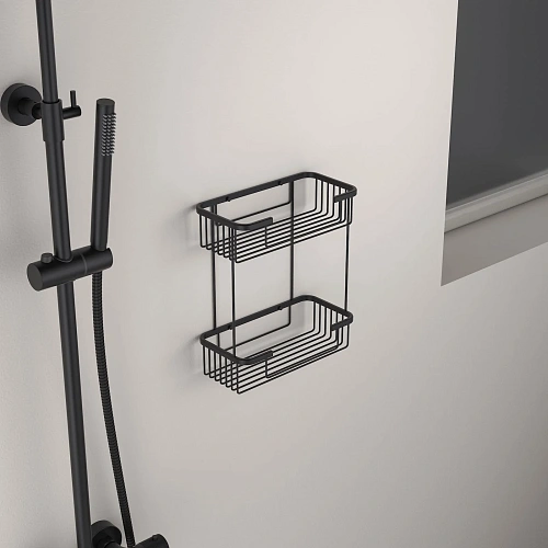 Полка Timo Saona 13083/03 двойная черный Полка Timo Saona 13083/03 двойная черный