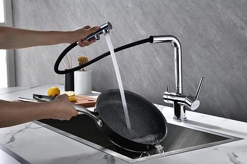 Смеситель для кухни Paulmark SERPENTINE хром Se213222-CR Смеситель для кухни Paulmark SERPENTINE хром Se213222-CR