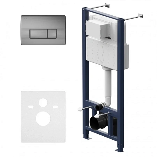 Инсталляция для унитаза AM.PM Pro I012704.8031 с пневматич клавишей Pro M пластик, мат никель Инсталляция для унитаза AM.PM Pro I012704.8031 с пневматич клавишей Pro M пластик, мат никель