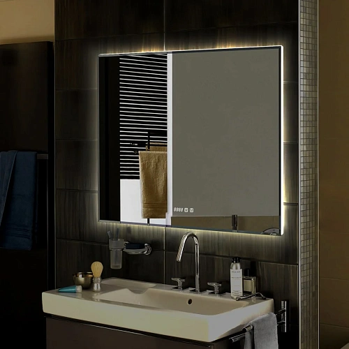 Зеркало Silver mirrors АЛМИНА-3 1000x800 Сенсорный выключатель + ПОДОГРЕВ + ЧАСЫ LED-00002576 Зеркало Silver mirrors АЛМИНА-3 1000x800 Сенсорный выключатель + ПОДОГРЕВ + ЧАСЫ LED-00002576