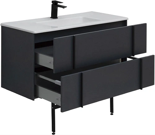 Тумба под раковину Allen Brau Reality 100 1.32007.AM антрацит матовый Тумба под раковину Allen Brau Reality 100 1.32007.AM антрацит матовый