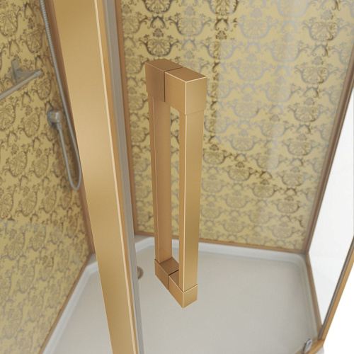 Душевая кабина Niagara Luxe NG-7799GBK (900x900х2100) низкий поддон стенки золото без крыши Душевая кабина Niagara Luxe NG-7799GBK (900x900х2100) низкий поддон стенки золото без крыши