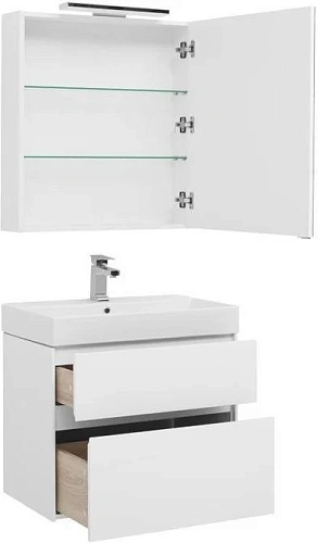 Комплект мебели Aquanet Бруклин 70 белый 00207804 Комплект мебели Aquanet Бруклин 70 белый 00207804