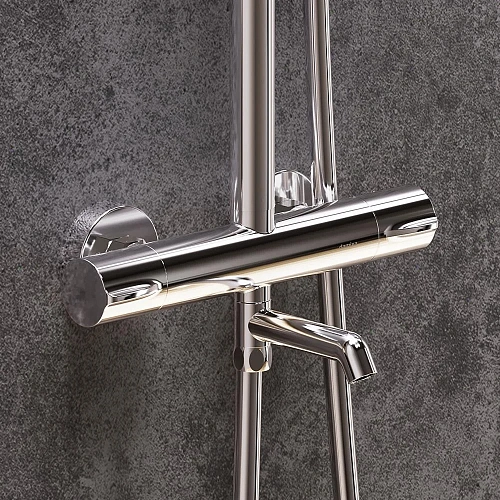 Душевая система Damixa Scandinavian Pure 936810000 с термостом, хром Душевая система Damixa Scandinavian Pure 936810000 с термостом, хром