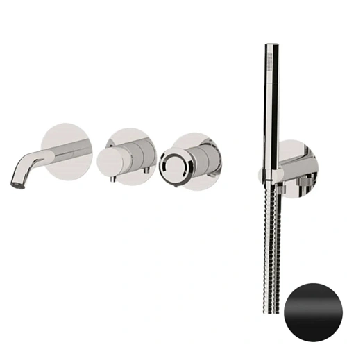 Смеситель для ванны Remer Element ET53D2PNO, черный матовый Смеситель для ванны Remer Element ET53D2PNO, черный матовый