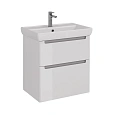 Тумба под раковину Lemark BUNO 70 см подвесная/напольная, серый/белый LM04B70T Тумба под раковину Lemark BUNO 70 см подвесная/напольная, серый/белый LM04B70T