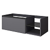 Картинка анонса товара «тумба под раковину armadi art quatro 6 120см (80+40) anthracite профиль anthracite 790-m6-120-a-a антрацит»