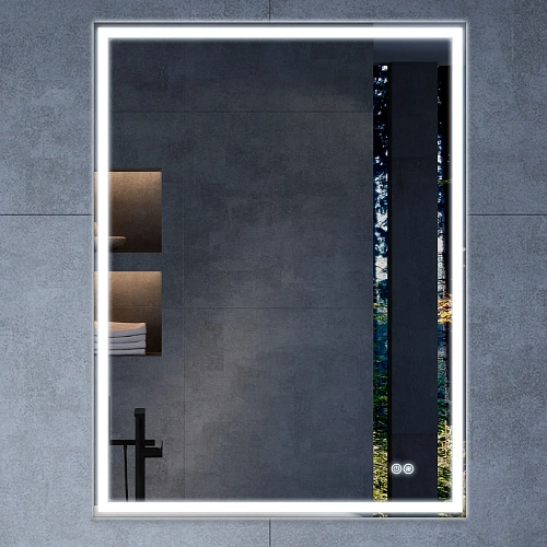 Зеркало Vincea LED VLM-3VN6007-2 600х700 c сенсорным выключателем и диммером, антизапотевание Зеркало Vincea LED VLM-3VN6007-2 600х700 c сенсорным выключателем и диммером, антизапотевание