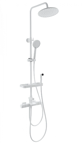 Душевая система Wonzon & Woghand с термостатом, белый матовый (WW-C3017-A1-MW) Душевая система Wonzon & Woghand с термостатом, белый матовый (WW-C3017-A1-MW)