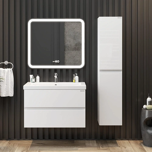 Тумба под раковину Onika Эвада 80 см 108058 подвесная, белая (для Миранда 80/ Como-80) Тумба под раковину Onika Эвада 80 см 108058 подвесная, белая (для Миранда 80/ Como-80)