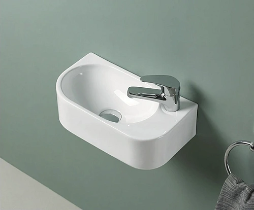 Раковина Gid N9274L 61129L подвесная белая 40x21.5x12 Раковина Gid N9274L 61129L подвесная белая 40x21.5x12