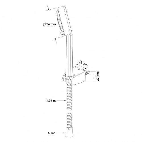 Душевая лейка Swedbe Calypso 5091 Душевая лейка Swedbe Calypso 5091