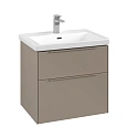 Тумба под раковину Villeroy & Boch Subway 3.0 Taupe / Taupe C57602VM Тумба под раковину Villeroy & Boch Subway 3.0 Taupe / Taupe C57602VM