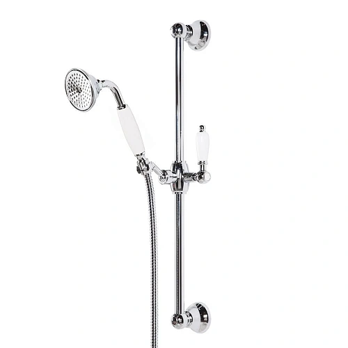 Душевая штанга CEZARES CZR-U-S-01-Bi ручка белая, хром Душевая штанга CEZARES CZR-U-S-01-Bi ручка белая, хром