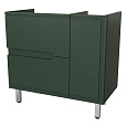 Тумба под раковину Taliente Cevia, 90см, серо-зеленый матовый, левое исполнение, под раковину Barsel TA-MBC-90PR(L)-grigio verde Тумба под раковину Taliente Cevia, 90см, серо-зеленый матовый, левое исполнение, под раковину Barsel TA-MBC-90PR(L)-grigio verde