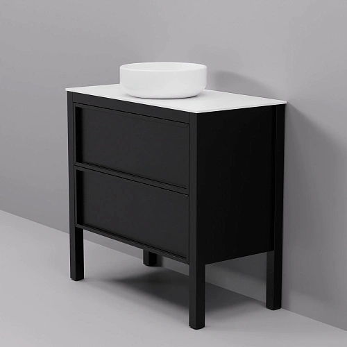 Тумба с раковиной ArtDecco Elisa 90 AES09F78S300 черный дуб Тумба с раковиной ArtDecco Elisa 90 AES09F78S300 черный дуб