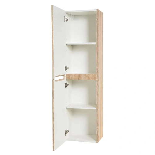 Шкаф-пенал BelBagno ETNA-1500-2A-SC-WO-P-L Rovere Bianco подвесной 400x300 Шкаф-пенал BelBagno ETNA-1500-2A-SC-WO-P-L Rovere Bianco подвесной 400x300