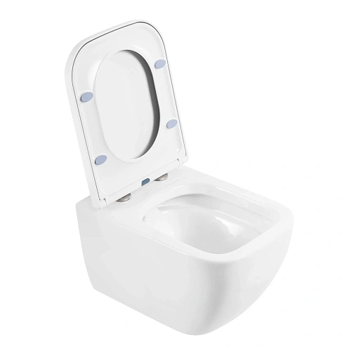 Унитаз подвесной BelBagno ALPINA BB10100CHR/SC безободковый с сиденьем дюропласт soft close Унитаз подвесной BelBagno ALPINA BB10100CHR/SC безободковый с сиденьем дюропласт soft close