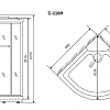 Душевая кабина Timo Standart T-6609 Silver Fabric (90x90x220) Душевая кабина Timo Standart T-6609 Silver Fabric (90x90x220)