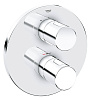 Картинка анонса товара «смеситель для душа grohe grohtherm 3000 cosmopolitan, хром (19467000) внешняя часть термостата»
