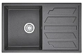 Кухонная мойка Granula 8002, ГРАФИТ (ЧЁРНО-СЕРЫЙ), кварц 790х500 Кухонная мойка Granula 8002, ГРАФИТ (ЧЁРНО-СЕРЫЙ), кварц 790х500