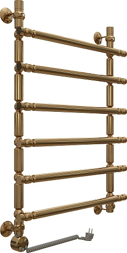 Полотенцесушитель электрический EWRIKA Медея B3 80х50 L, золото 473286 Полотенцесушитель электрический EWRIKA Медея B3 80х50 L, золото 473286