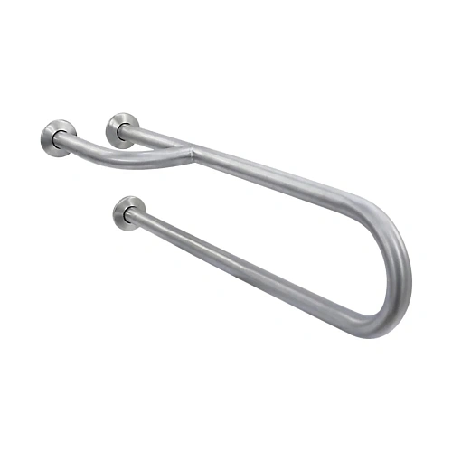 Поручень NOFER 15047.B полукруглый левый неподвижный с тремя точками опоры, глянцевый Поручень NOFER 15047.B полукруглый левый неподвижный с тремя точками опоры, глянцевый