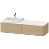 Картинка анонса товара «тумба под раковину duravit happy d.2 plus hp4944l7171 подвесная 160 см средиземноморский дуб»