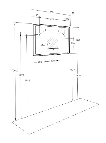 Зеркало Aquaton Соул 1200x700 1A252902SU010 Зеркало Aquaton Соул 1200x700 1A252902SU010