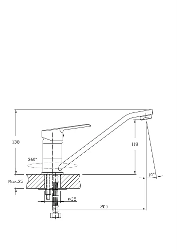 Смеситель для кухни RUSH Victoria (VI7135-25) Смеситель для кухни RUSH Victoria (VI7135-25)