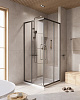 Картинка анонса товара «душевой уголок cezares relax-304-a-2-90-c-gm 90x90см стекло прозрачное, профиль оружейная сталь»