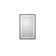 Зеркало BelBagno SPC-KRAFT-500-800-LED-TCH-WARM-NERO 500x32x800 мм с подсветкой сенсорным выключателем и подогревом