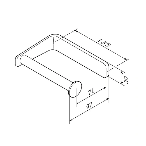 Держатель туалетной бумаги AM.PM Inspire V2.0 A50A34100 хром Держатель туалетной бумаги AM.PM Inspire V2.0 A50A34100 хром