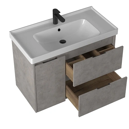 Тумба под раковину BRIZ Чикаго т20-90 под раковину Грэйс 241-03-20090-15 00 БТН светло -серый Тумба под раковину BRIZ Чикаго т20-90 под раковину Грэйс 241-03-20090-15 00 БТН светло -серый