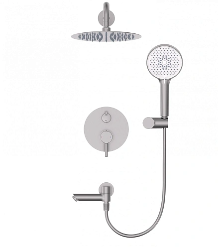 Душевая система Wonzon & Woghand SOLO встраиваемая, брашированный никель (WW-939032-BN) Душевая система Wonzon & Woghand SOLO встраиваемая, брашированный никель (WW-939032-BN)