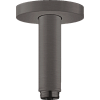 Картинка анонса товара «кронштейн верхнего душа hansgrohe s, 100 мм. 27393340, шлифованный черный хром»