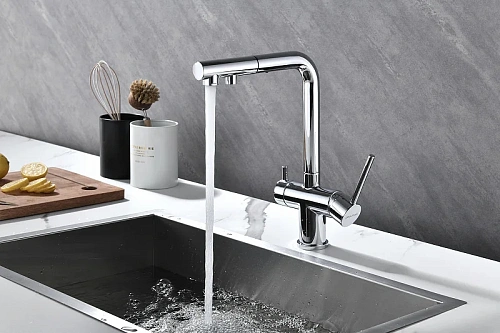 Смеситель для кухни Paulmark SERPENTINE хром Se213222-CR Смеситель для кухни Paulmark SERPENTINE хром Se213222-CR