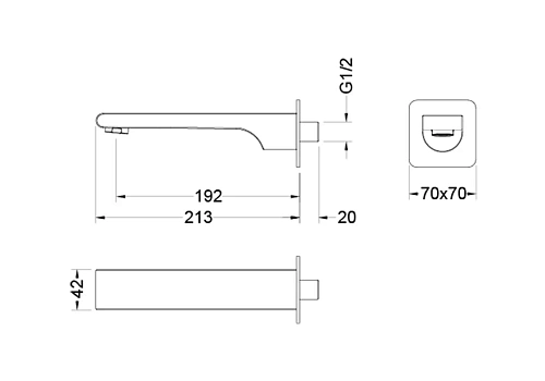 Излив Aquatek ЛИРА AQ1441CR Хром Излив Aquatek ЛИРА AQ1441CR Хром
