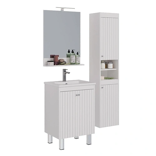 Шкаф-пенал Lemark ROMANCE 35 см подвесной/напольный, левый/правый, белый LM07R35P Шкаф-пенал Lemark ROMANCE 35 см подвесной/напольный, левый/правый, белый LM07R35P