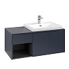 Картинка анонса товара «тумба под раковину villeroy &amp; boch subway 3.0 с подсветкой marine blue / marine blue c571l2vq»