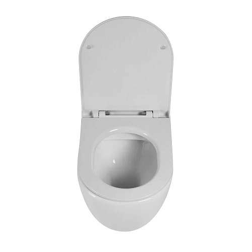 Унитаз приставной BelBagno SFERA-R BB2141CBR/BB902SC безободковый с сиденьем Унитаз приставной BelBagno SFERA-R BB2141CBR/BB902SC безободковый с сиденьем