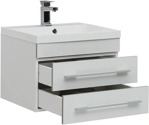 Тумба под раковину Aquanet Верона 58 New белый матовый 00272423 Тумба под раковину Aquanet Верона 58 New белый матовый 00272423