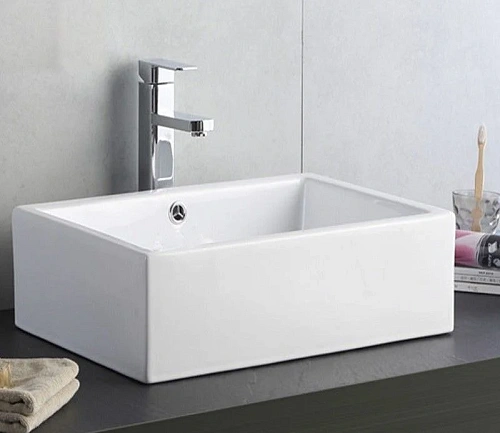 Раковина CeramaLux 9129 накладная, белый Раковина CeramaLux 9129 накладная, белый