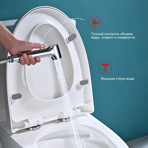 Смеситель для раковины Raglo R03.12 с гигиеническим душем, хром Смеситель для раковины Raglo R03.12 с гигиеническим душем, хром