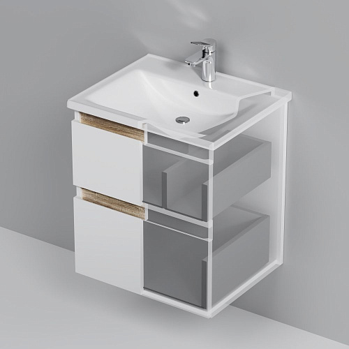 Тумба под раковину AM.PM X-Joy M85AFHX0552WG подвесная, 55 см, белый Тумба под раковину AM.PM X-Joy M85AFHX0552WG подвесная, 55 см, белый