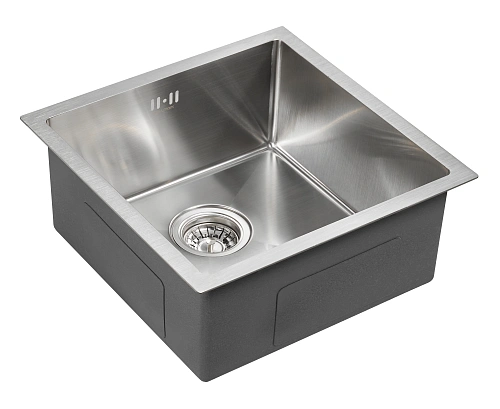 Кухонная мойка Paulmark GERBERG 44 UNI, PM254444-BS, брашированная нерж.сталь, 440х440мм Кухонная мойка Paulmark GERBERG 44 UNI, PM254444-BS, брашированная нерж.сталь, 440х440мм
